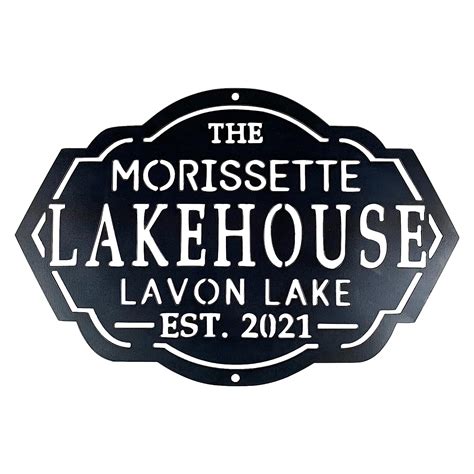 lake house garage metal sign|Amazon.com: Metal Lake Signs.